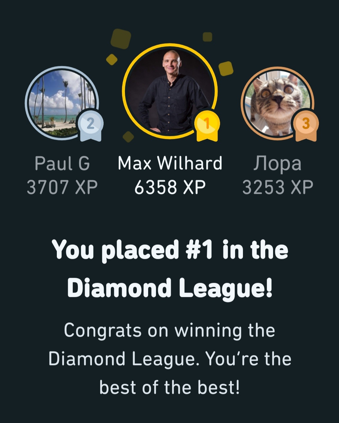 Как я занял первое место в бриллиантовой лиге Duolingo или как быстро  набрать много XP • WILHARD.RU